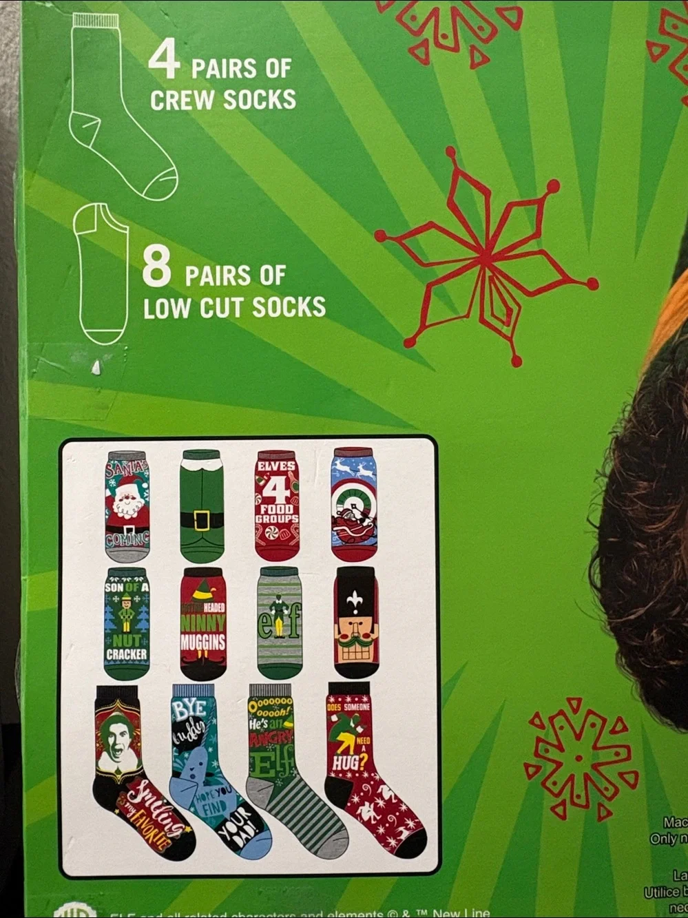Elf Son of a Nutcracker! Men's Holiday Socks - Green